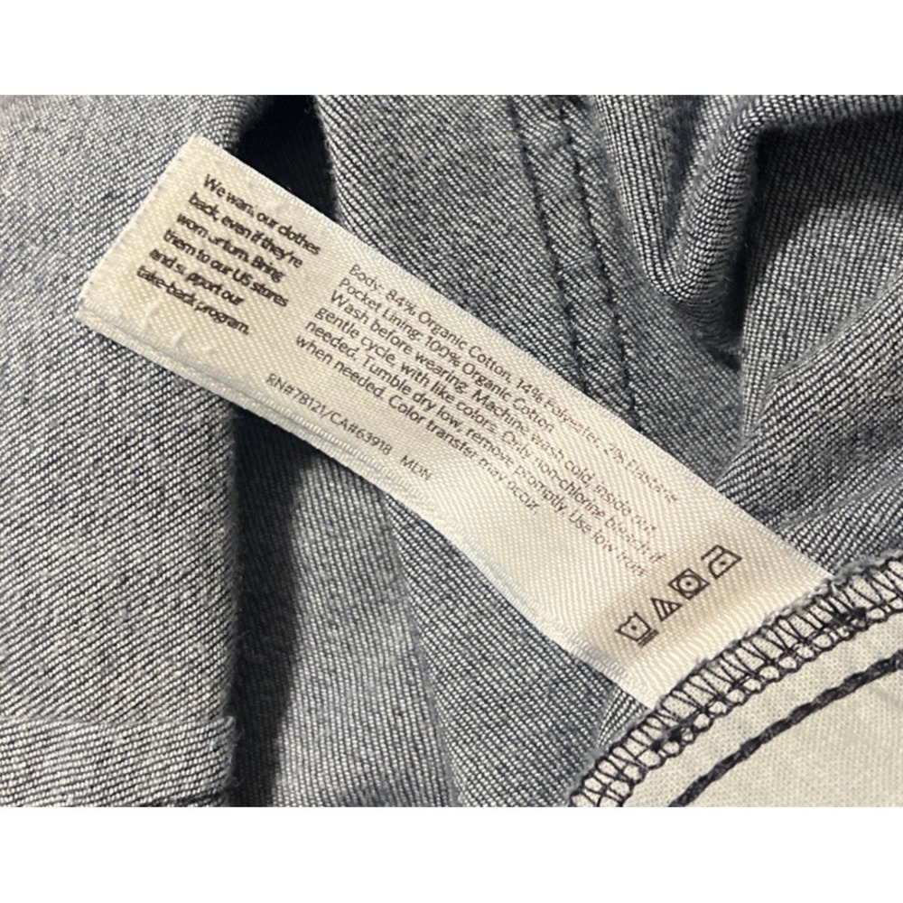 Eileen Fisher Organic Cotton Stretch HighRise Tapered DarkWash Jean SZ 8 (31x28) - Picture 5 of 12